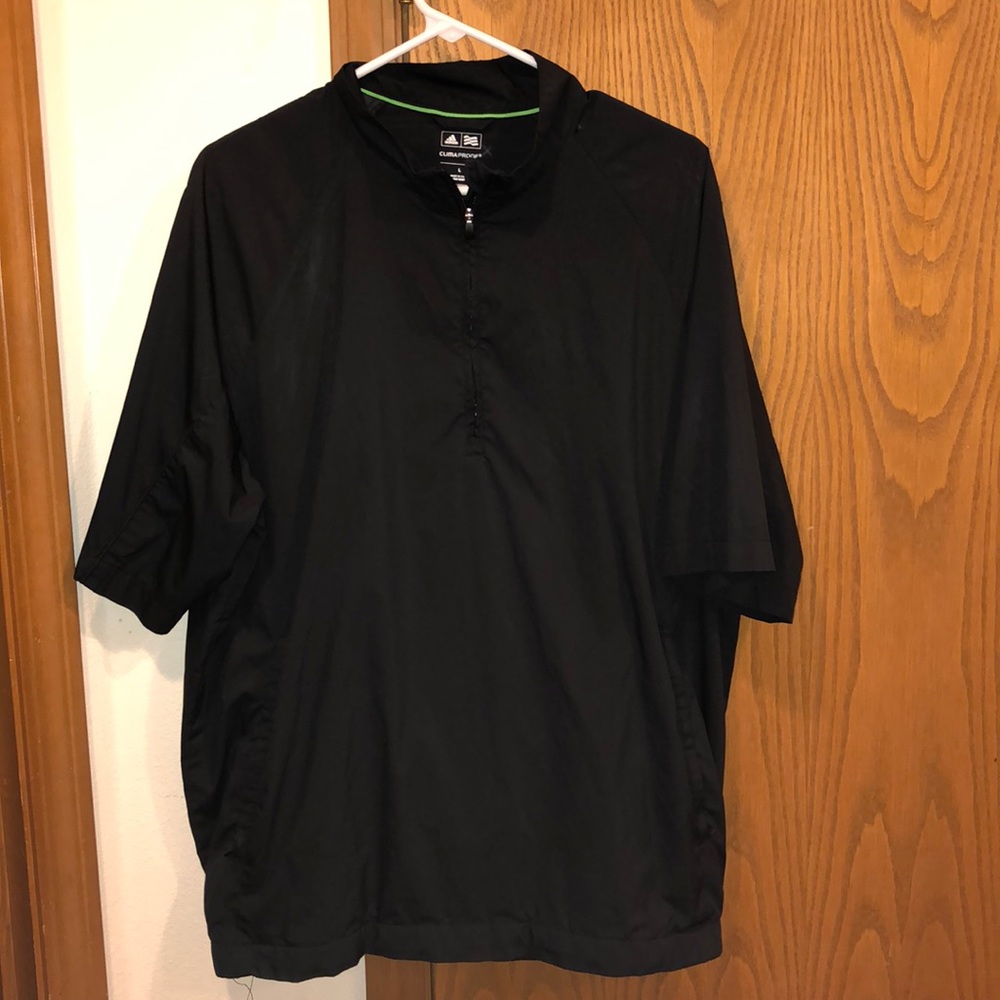 Black Adidas Golf Clima Proof 1/4 Zipper Shirt